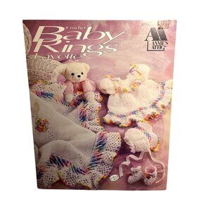 Annies Attic 1992 Baby Rings Layette Crochet Pattern Booklet